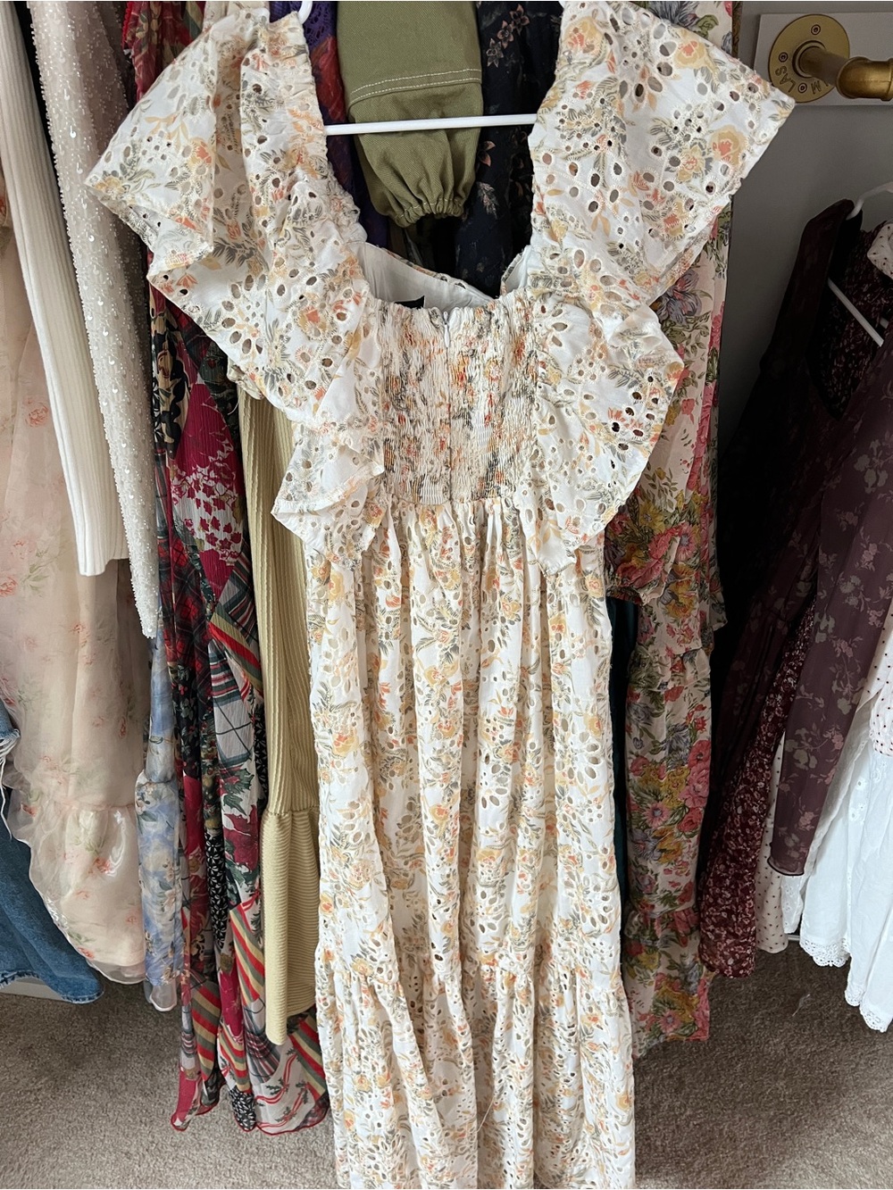 Floral Eyelet Ruffle Dress - Picture 3 of 5